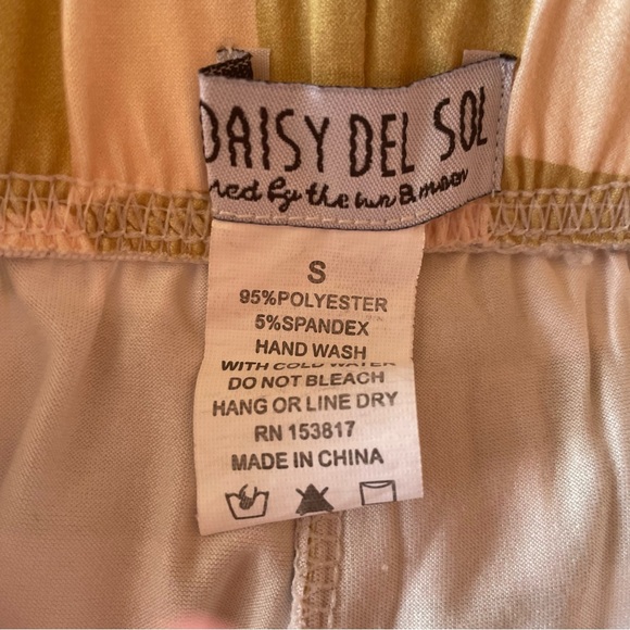 Daisy Del Sol Bell Bottoms - Green Checkerboard - Picture 10 of 10